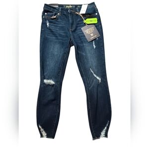 Indigo Rein, Curvy fit Crop Jeans, NWT,  W 26, Dark Denim